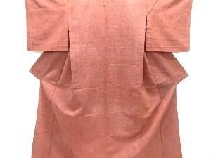 アンティーク　手織り紬単衣着物